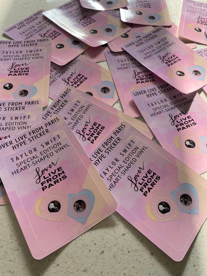 Taylor Swift Lover Live From Paris Hype Sticker