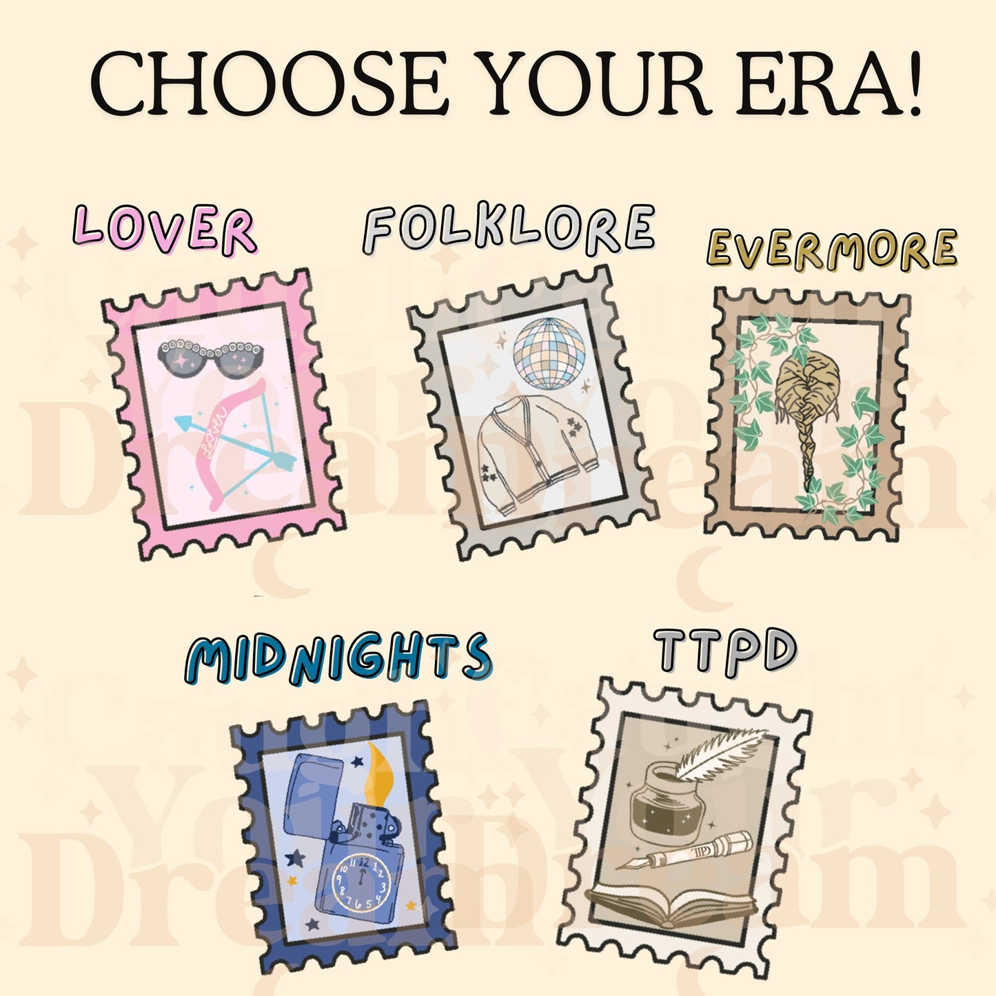 Taylor Swift Era Magnetic Stamp Bookmark