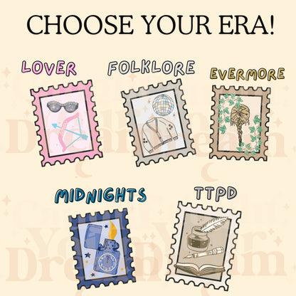 Taylor Swift Era Magnetic Stamp Bookmark