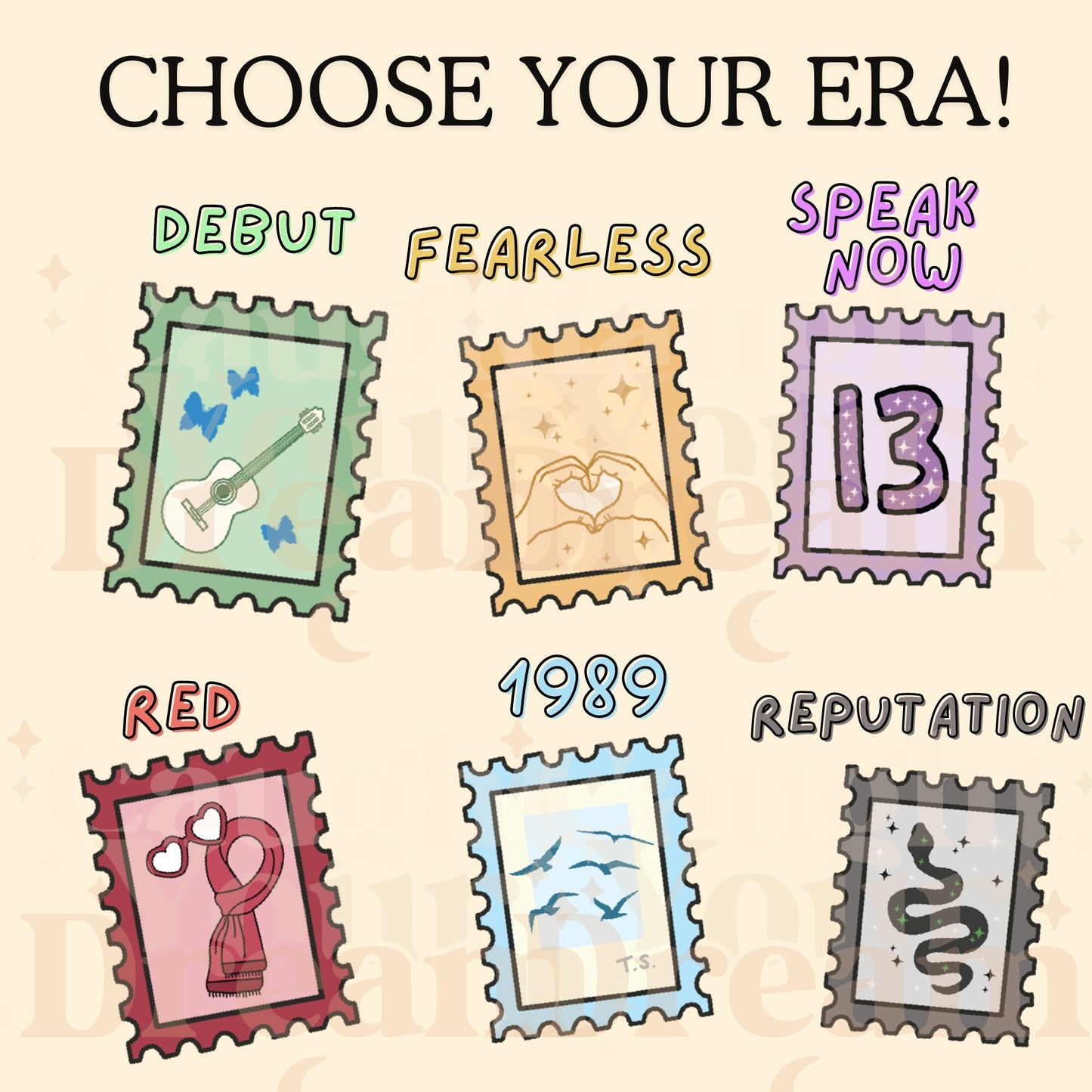 Taylor Swift Era Magnetic Stamp Bookmark