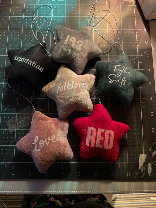 Taylor Swift Era Star Plush ornament