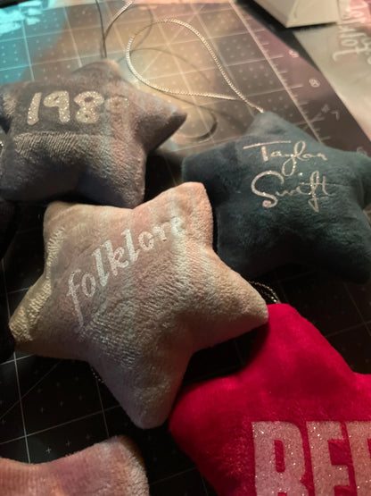 Taylor Swift Era Star Plush ornament
