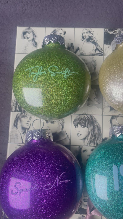 Taylor Swift Era Glitter Baubles